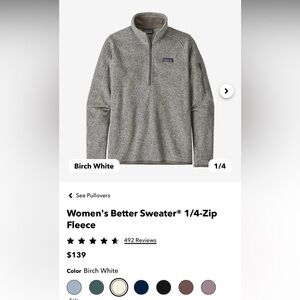 Patagonia Better Sweater Quarter Zip